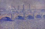 Claude Monet Waterloo Bridge Sunlight Effect 4 painting